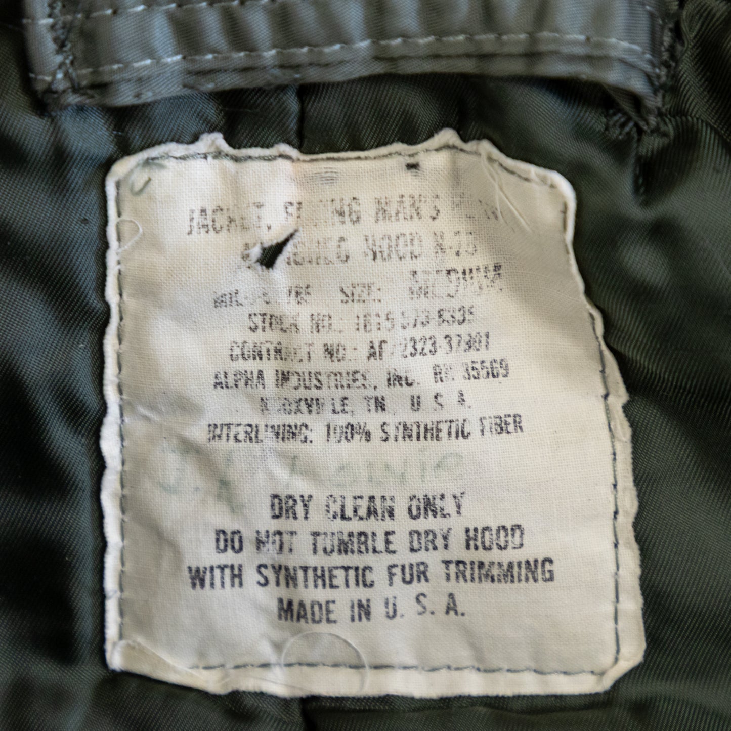 USAF N-2B Jacket, Flying, Mens (Medium)